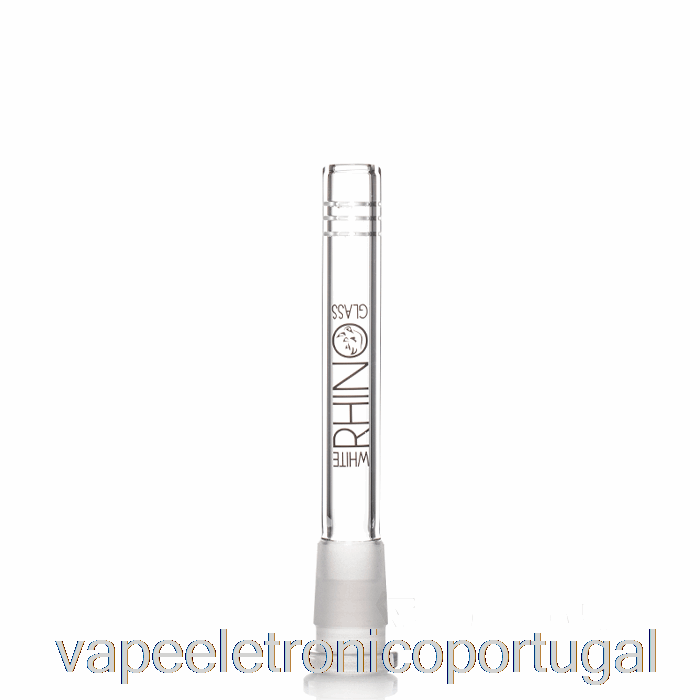 Vape Eletrônico Rinoceronte Branco 19/14 Vidro Downstem 4,5 Polegadas